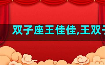 双子座王佳佳,王双子全