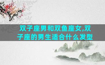 双子座男和双鱼座女,双子座的男生适合什么发型