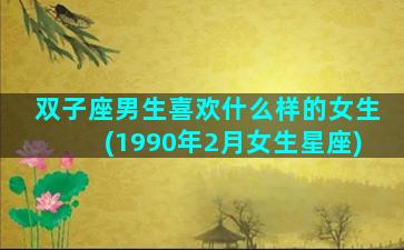 双子座男生喜欢什么样的女生(1990年2月女生星座)