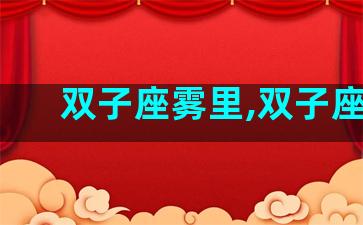 双子座雾里,双子座lc