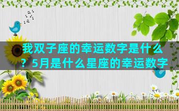 我双子座的幸运数字是什么？5月是什么星座的幸运数字